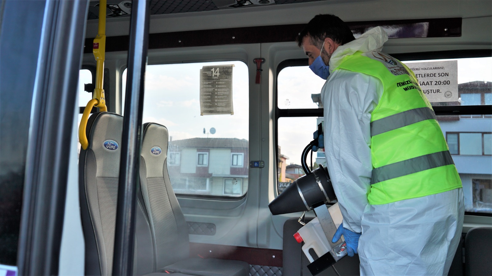 ALTINORDU'DAN TRAFİKTE KORONA MESAİSİ