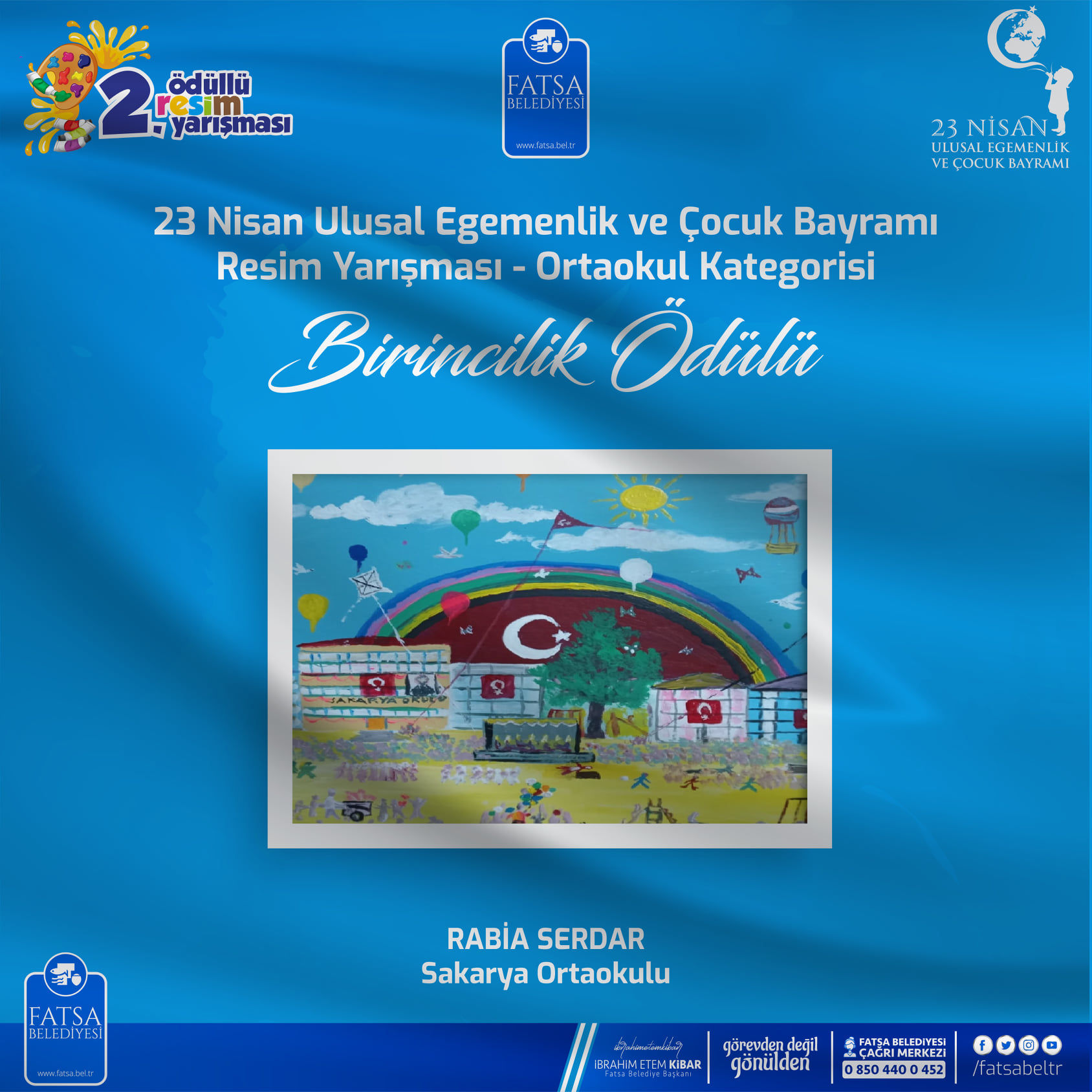 23 NİSAN RESİM YARIŞMASININ SONUÇLARI AÇIKLANDI