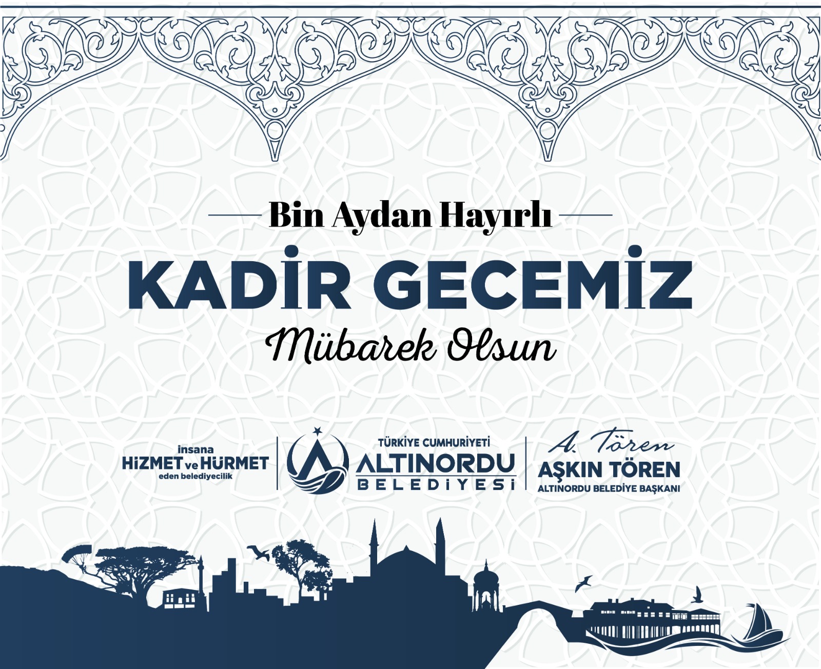 BAŞKAN TÖREN’DEN KADİR GECESİ MESAJI