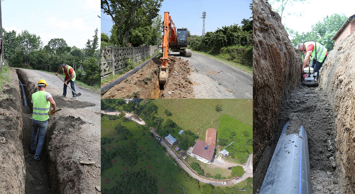 ÜNYE İLÇESİNDE 3 MAHALLENİN İÇME SUYU SORUNU ÇÖZÜLÜYOR