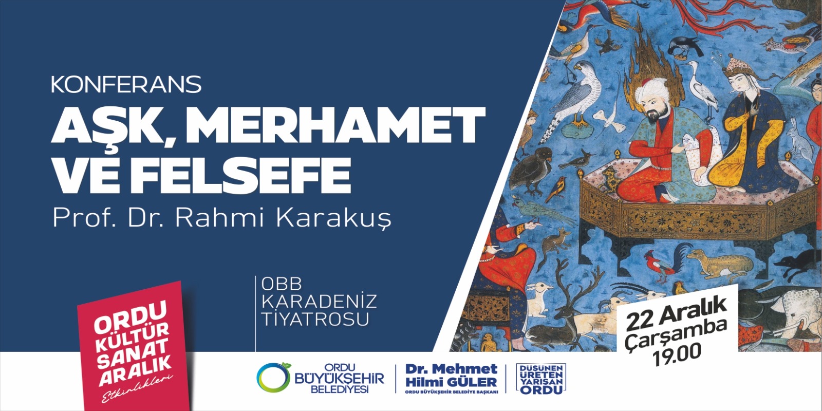 PROF.DR. RAHMİ KARAKUŞ ORDULULARLA BULUŞUYOR