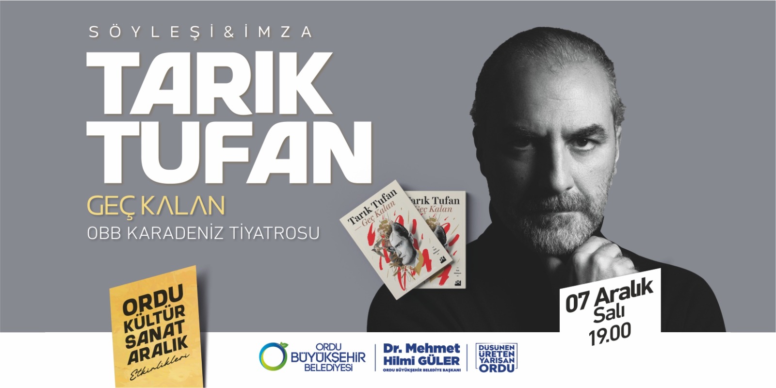 AYAZAR VE SENARİST TARIK TUFAN ‘GEÇ KALAN’I SİZLER İÇİN İMZALAYACAK