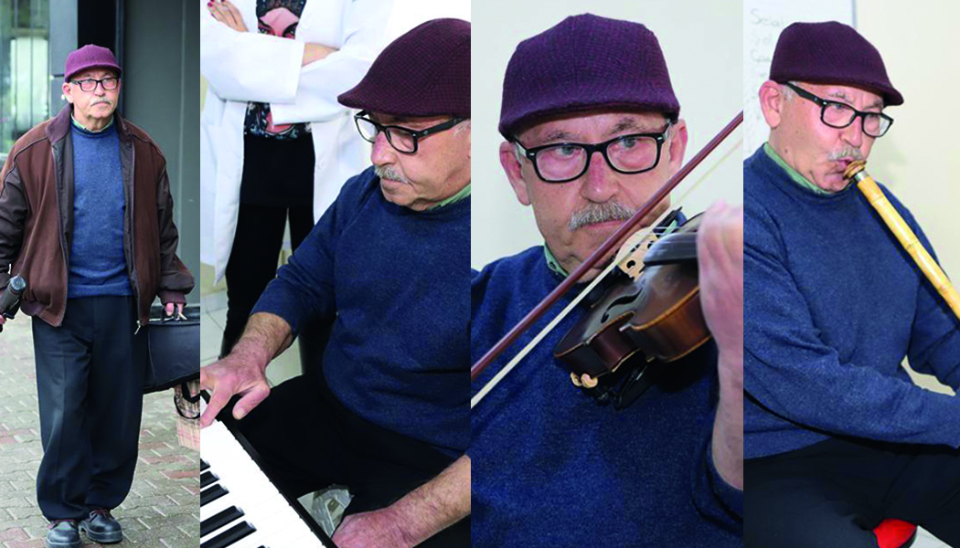 70 YAŞINDA MÜZİĞE MERAK SALDI
