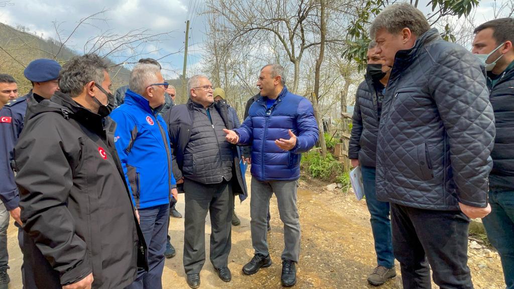 VALİ SONEL, HEYELAN BÖLGESİNDE