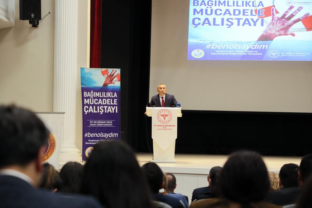 ORDU’DA BAĞIMLILIKLA MÜCADELE ÇALIŞTAYI DÜZENLENDİ