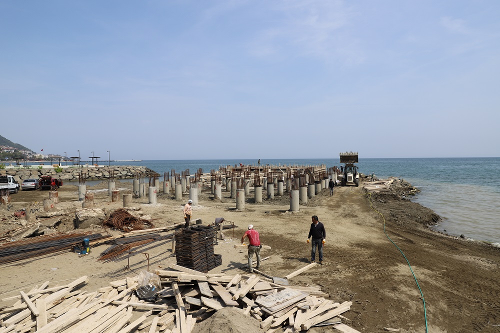 TARİHİ İSKELEDE ÇALIŞMALAR SÜRÜYOR