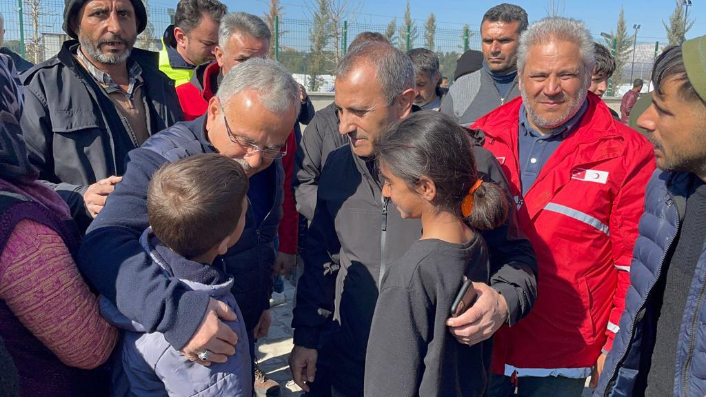 Başkan Güler ve Vali Sonel Deprem Bölgesinde
